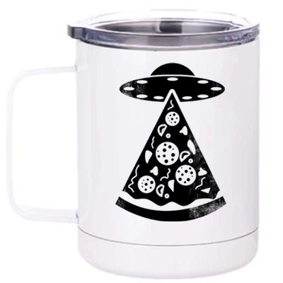 UFO Alien Pizza 12 oz Stainless Steel Tumbler Cup