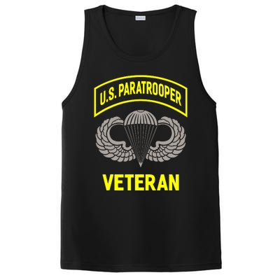 U.S Airborne Paratroopers Veteran Vintage PosiCharge Competitor Tank