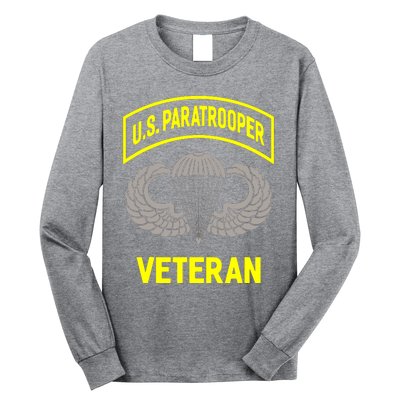 U.S Airborne Paratroopers Veteran Vintage Long Sleeve Shirt