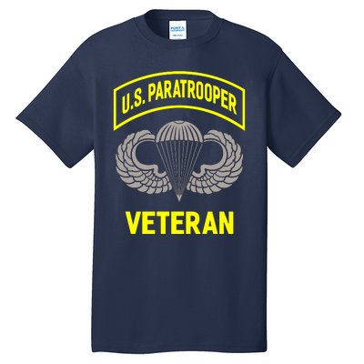 U.S Airborne Paratroopers Veteran Vintage Tall T-Shirt