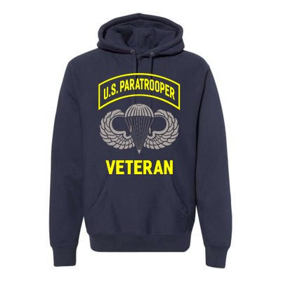 U.S Airborne Paratroopers Veteran Vintage Premium Hoodie