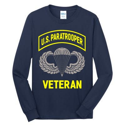 U.S Airborne Paratroopers Veteran Vintage Tall Long Sleeve T-Shirt