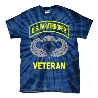 U.S Airborne Paratroopers Veteran Vintage Tie-Dye T-Shirt