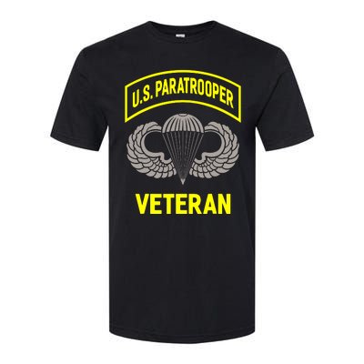 U.S Airborne Paratroopers Veteran Vintage Softstyle CVC T-Shirt