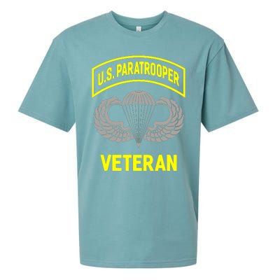 U.S Airborne Paratroopers Veteran Vintage Sueded Cloud Jersey T-Shirt