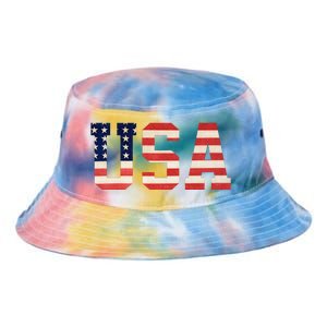 Usa American Pride Festive Tie Dye Newport Bucket Hat