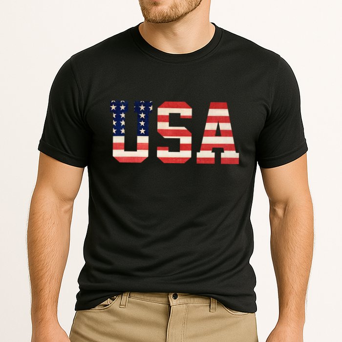 Usa American Pride Festive Cooling Performance Crew T-Shirt