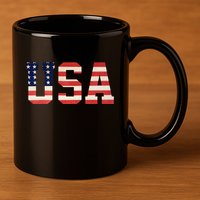 Usa American Pride Festive 11oz C Handle Ceramic Mug