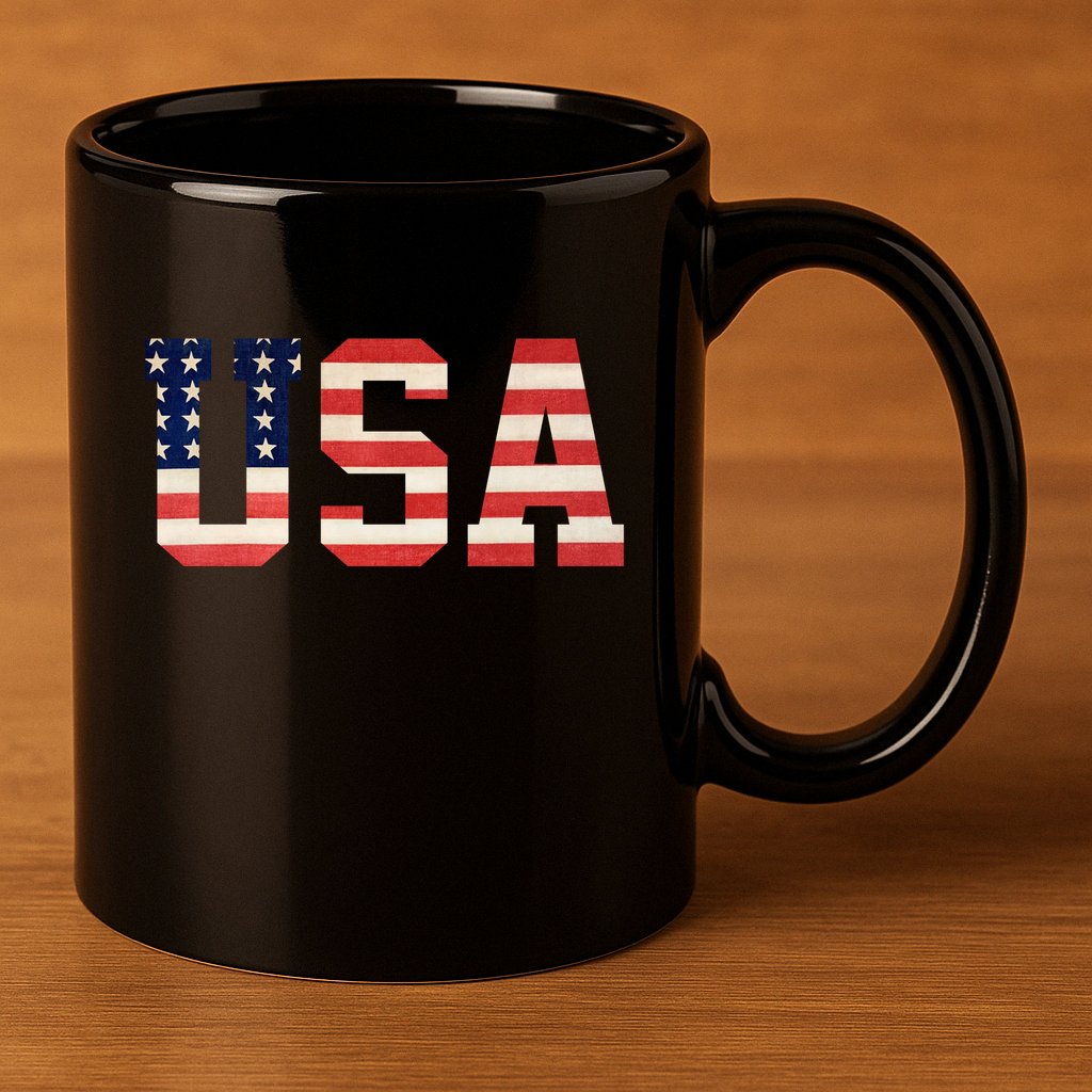 Usa American Pride Festive 11oz C Handle Ceramic Mug