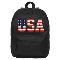 Usa American Pride Festive 16 in Basic Backpack