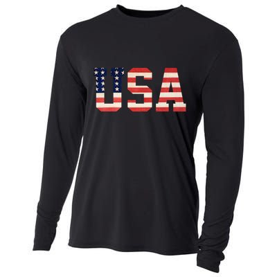 Usa American Pride Festive Cooling Performance Long Sleeve Crew