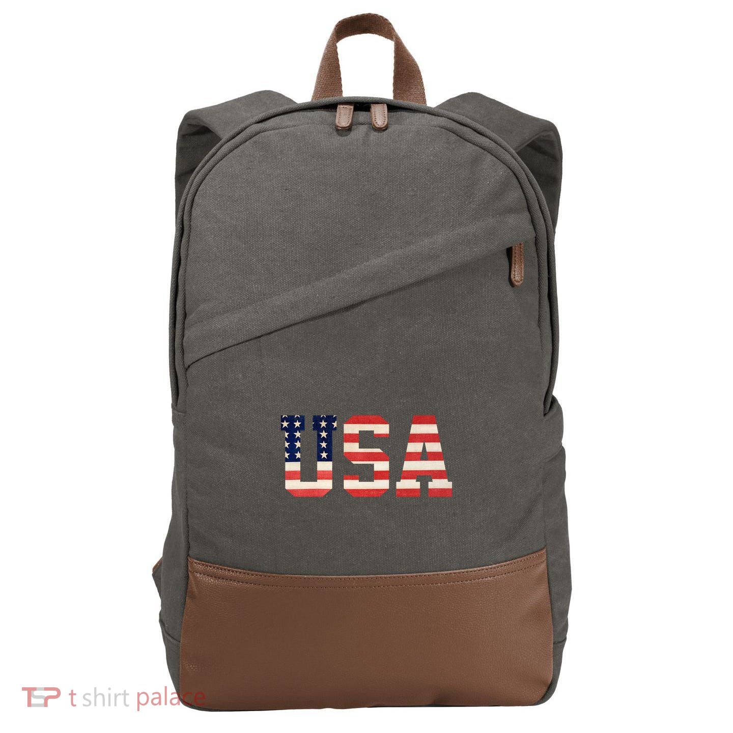 Usa American Pride Festive Cotton Canvas Backpack