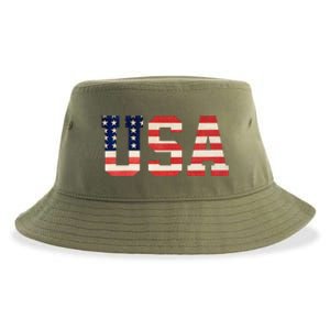 Usa American Pride Festive Sustainable Bucket Hat