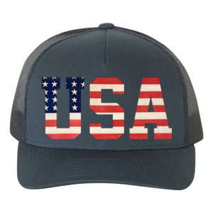 Usa American Pride Festive Yupoong Adult 5-Panel Trucker Hat