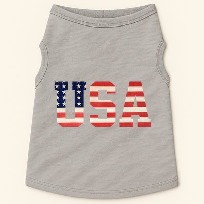 Usa American Pride Festive Doggie Tank