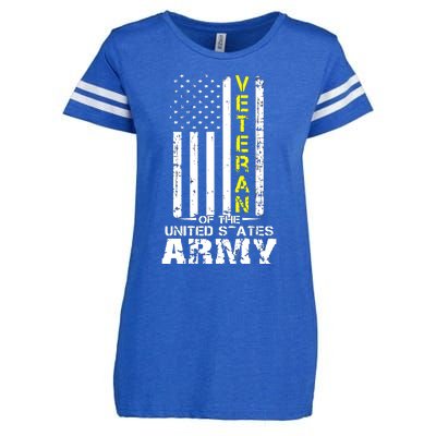 U.S. Army Proud Army Veteran Vintage Gift Enza Ladies Jersey Football T-Shirt