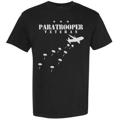 U.S Airborne Paratroopers Veteran Vintage Garment-Dyed Heavyweight T-Shirt