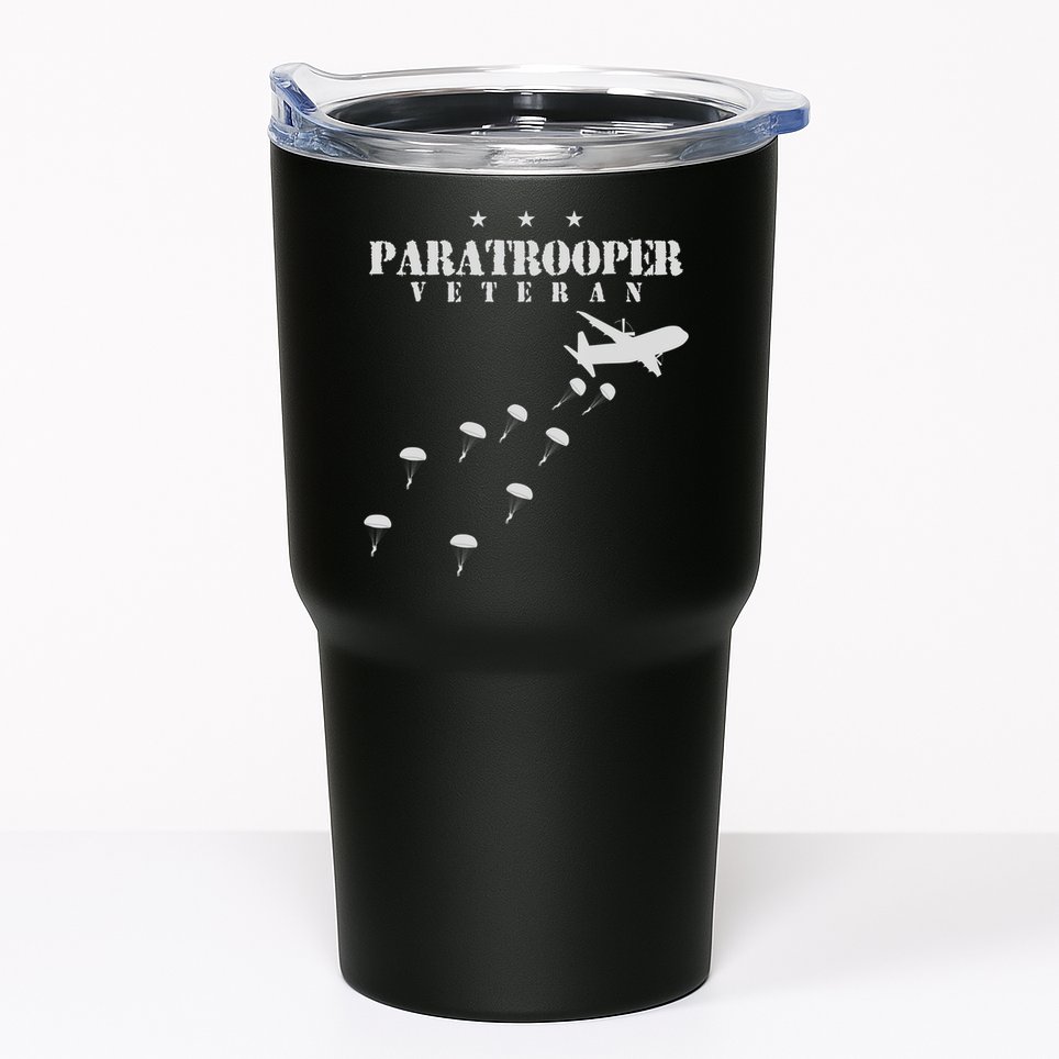 U.S Airborne Paratroopers Veteran Vintage Tumbler