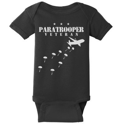 U.S Airborne Paratroopers Veteran Vintage Baby Bodysuit