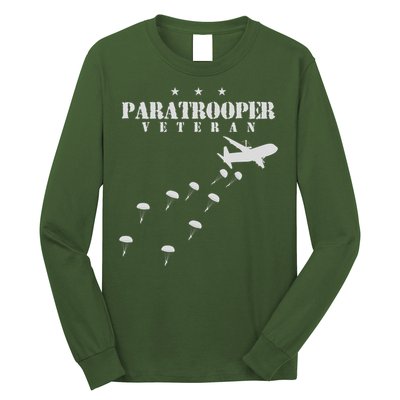 U.S Airborne Paratroopers Veteran Vintage Long Sleeve Shirt
