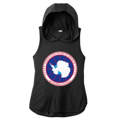 Usa Antarctic Program Antarctica Ladies PosiCharge Tri-Blend Wicking Draft Hoodie Tank