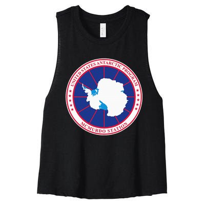 Usa Antarctic Program Antarctica Women's Racerback Cropped Tank