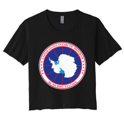 Usa Antarctic Program Antarctica Women's Crop Top Tee