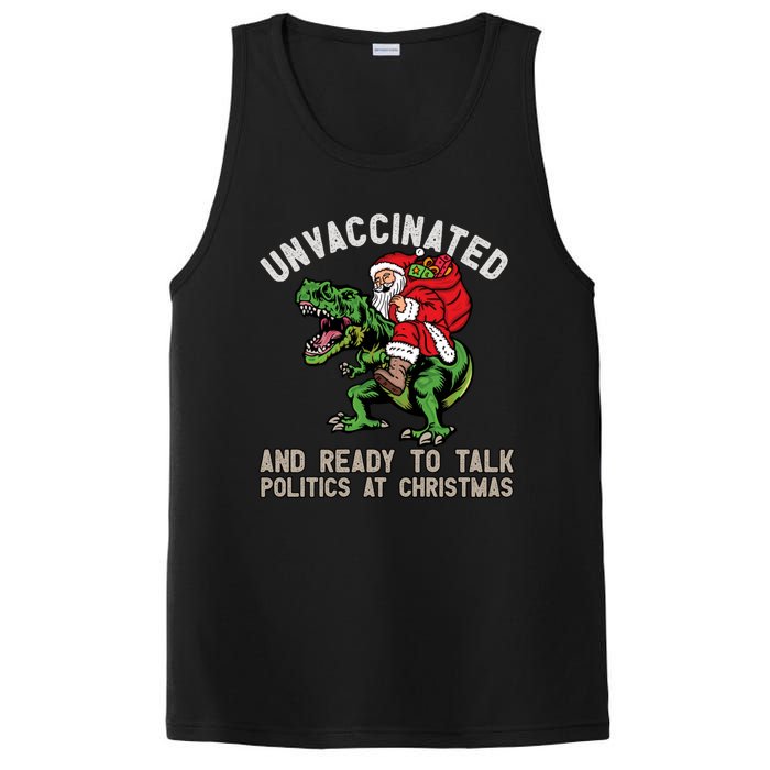 Unvaccinated And Ready To Talk Politics At Christmas Funny PosiCharge Competitor Tank