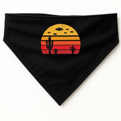 Ufo Alien Retro Desert Extraterrestrial Gift USA-Made Doggie Bandana