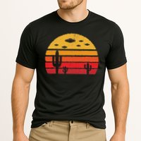 Ufo Alien Retro Desert Extraterrestrial Gift Cooling Performance Crew T-Shirt