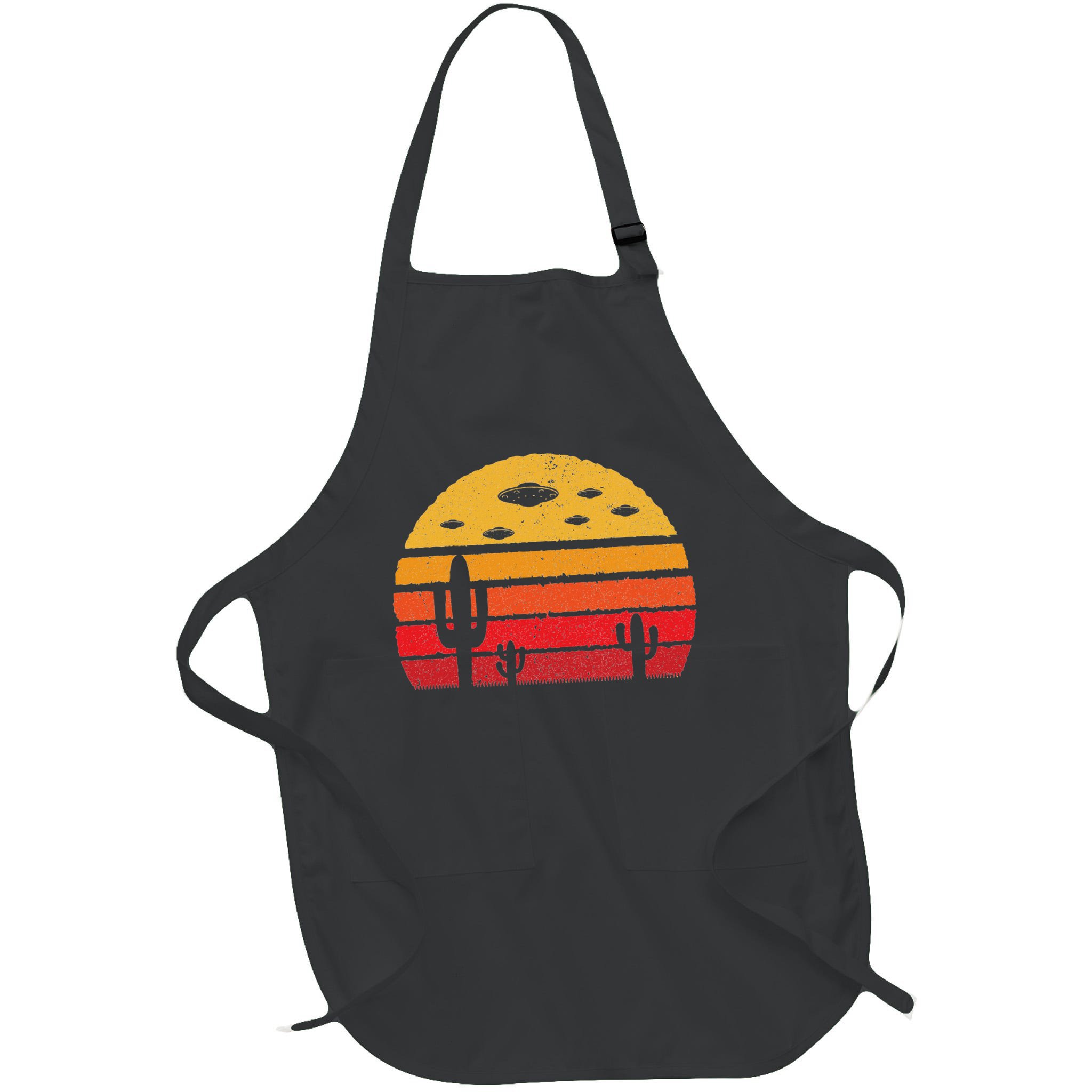 Ufo Alien Retro Desert Extraterrestrial Gift Apron