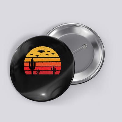 Ufo Alien Retro Desert Extraterrestrial Gift Button