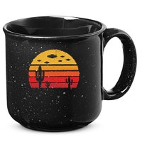 Ufo Alien Retro Desert Extraterrestrial Gift 15oz Campfire Ceramic Mug