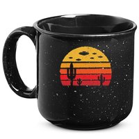 Ufo Alien Retro Desert Extraterrestrial Gift 15oz Campfire Ceramic Mug