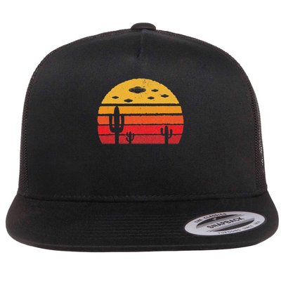 Ufo Alien Retro Desert Extraterrestrial Gift Flatbill Hat