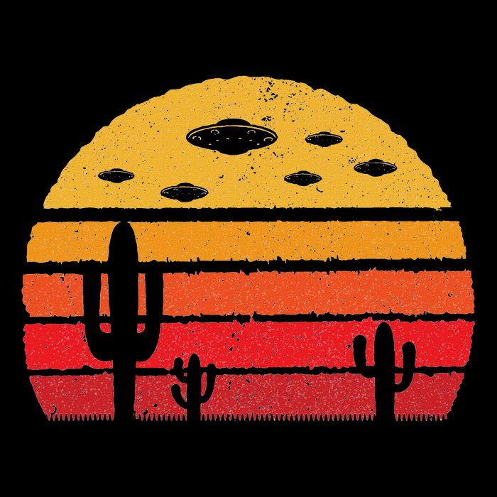 Ufo Alien Retro Desert Extraterrestrial Gift 16 in Basic Backpack