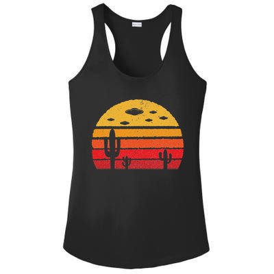 Ufo Alien Retro Desert Extraterrestrial Gift Ladies PosiCharge Competitor Racerback Tank