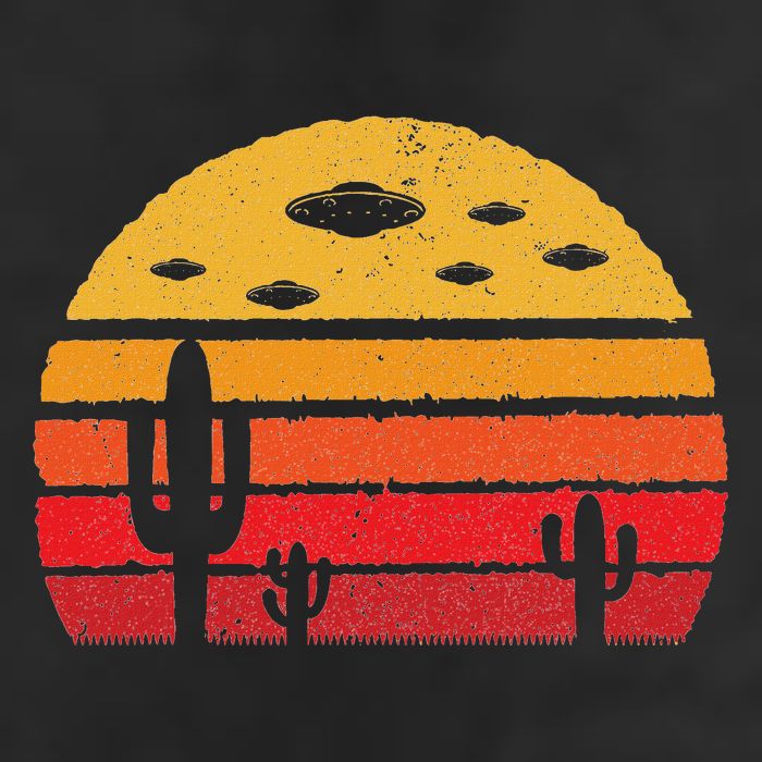 Ufo Alien Retro Desert Extraterrestrial Gift 25L Jumbo Tote