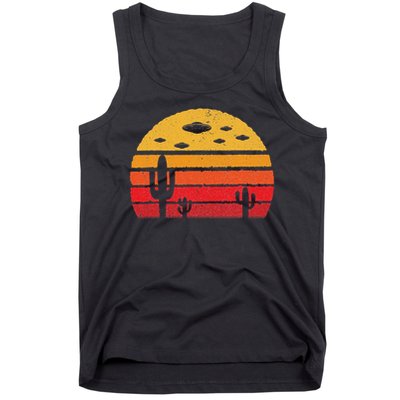 Ufo Alien Retro Desert Extraterrestrial Gift Tank Top