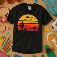Ufo Alien Retro Desert Extraterrestrial Gift Kids T-Shirt
