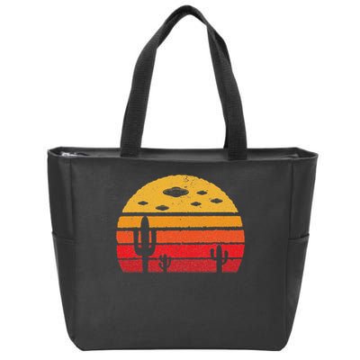 Ufo Alien Retro Desert Extraterrestrial Gift Zip Tote Bag