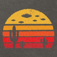 Ufo Alien Retro Desert Extraterrestrial Gift Cotton Canvas Backpack