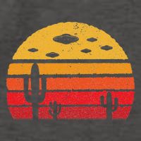 Ufo Alien Retro Desert Extraterrestrial Gift Vector Backpack