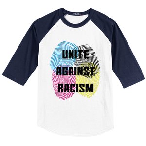 Unite Against Racism Anti Trump & No Racism Baseball Sleeve Shirt