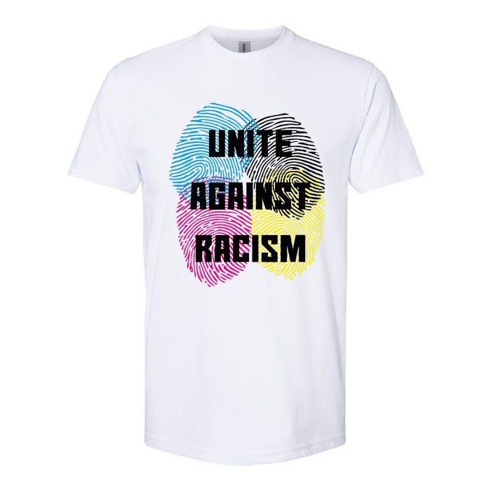 Unite Against Racism Anti Trump & No Racism Softstyle CVC T-Shirt