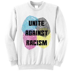 Unite Against Racism Anti Trump & No Racism Sweatshirt