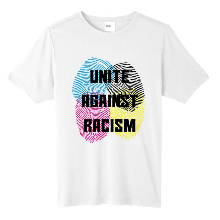 Unite Against Racism Anti Trump & No Racism Tall Fusion ChromaSoft Performance T-Shirt