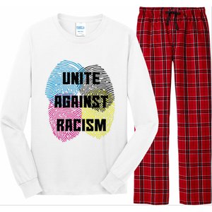 Unite Against Racism Anti Trump & No Racism Long Sleeve Pajama Set