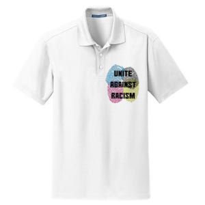 Unite Against Racism Anti Trump & No Racism Dry Zone Grid Polo