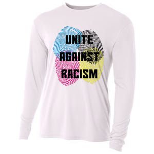 Unite Against Racism Anti Trump & No Racism Cooling Performance Long Sleeve Crew